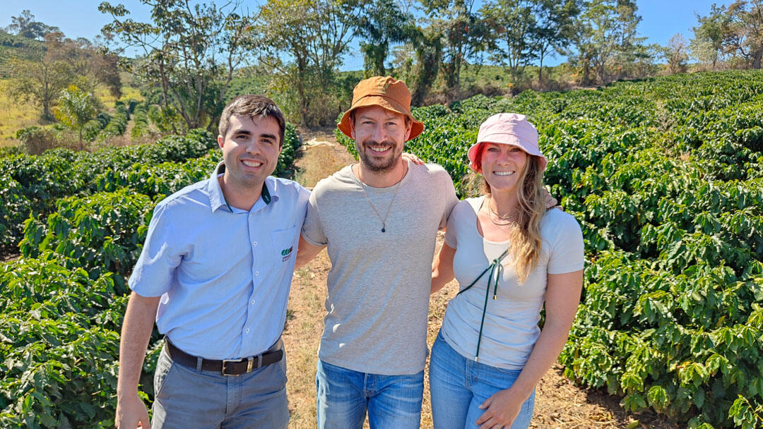 Alois und Emma auf der Kaffeefarm in Brasilien