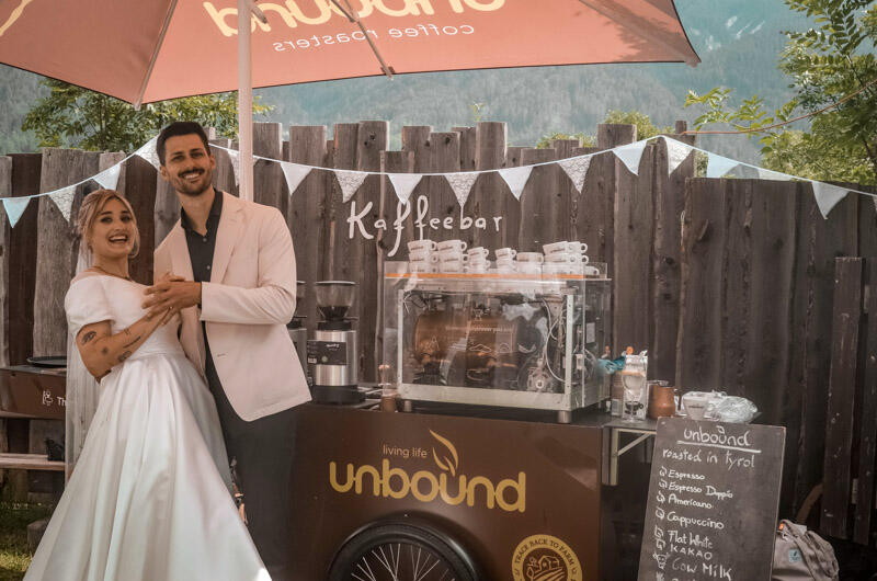 Das unbound Kaffeerad im Einsatz auf einem Event