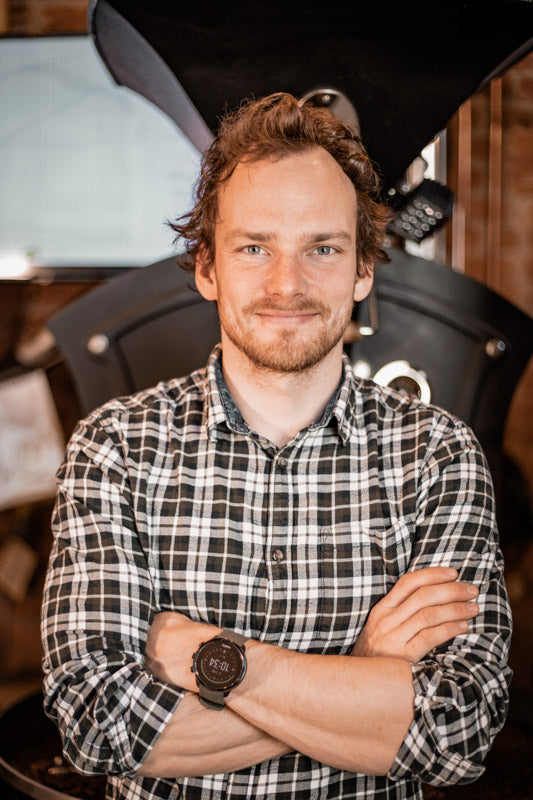 Unser Hannes beim Rösten